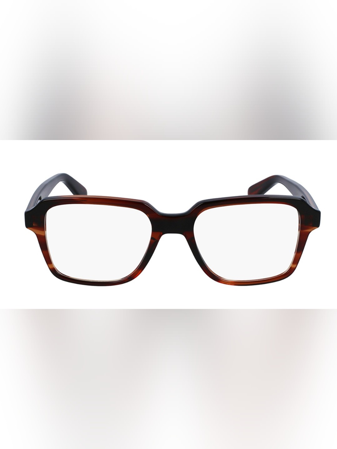 Paul Smith Dark Brown Tortoiseshell Geometric Eyeglasses